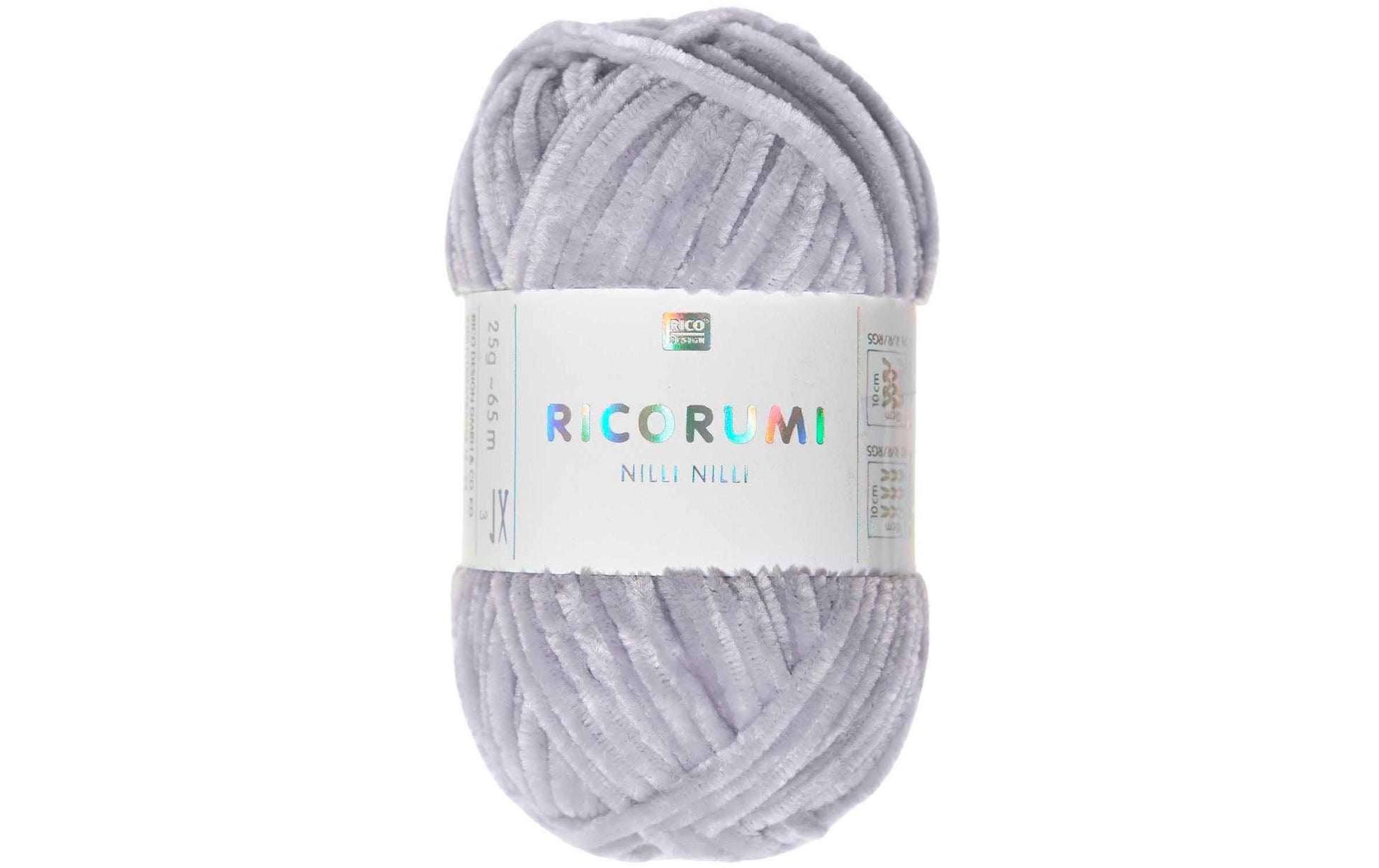 Rico Design Ricorumi Nilli Nilli Garn Flieder – Polyester, 25 g, 65 m, Nadel 3 mm, 1 Stk.