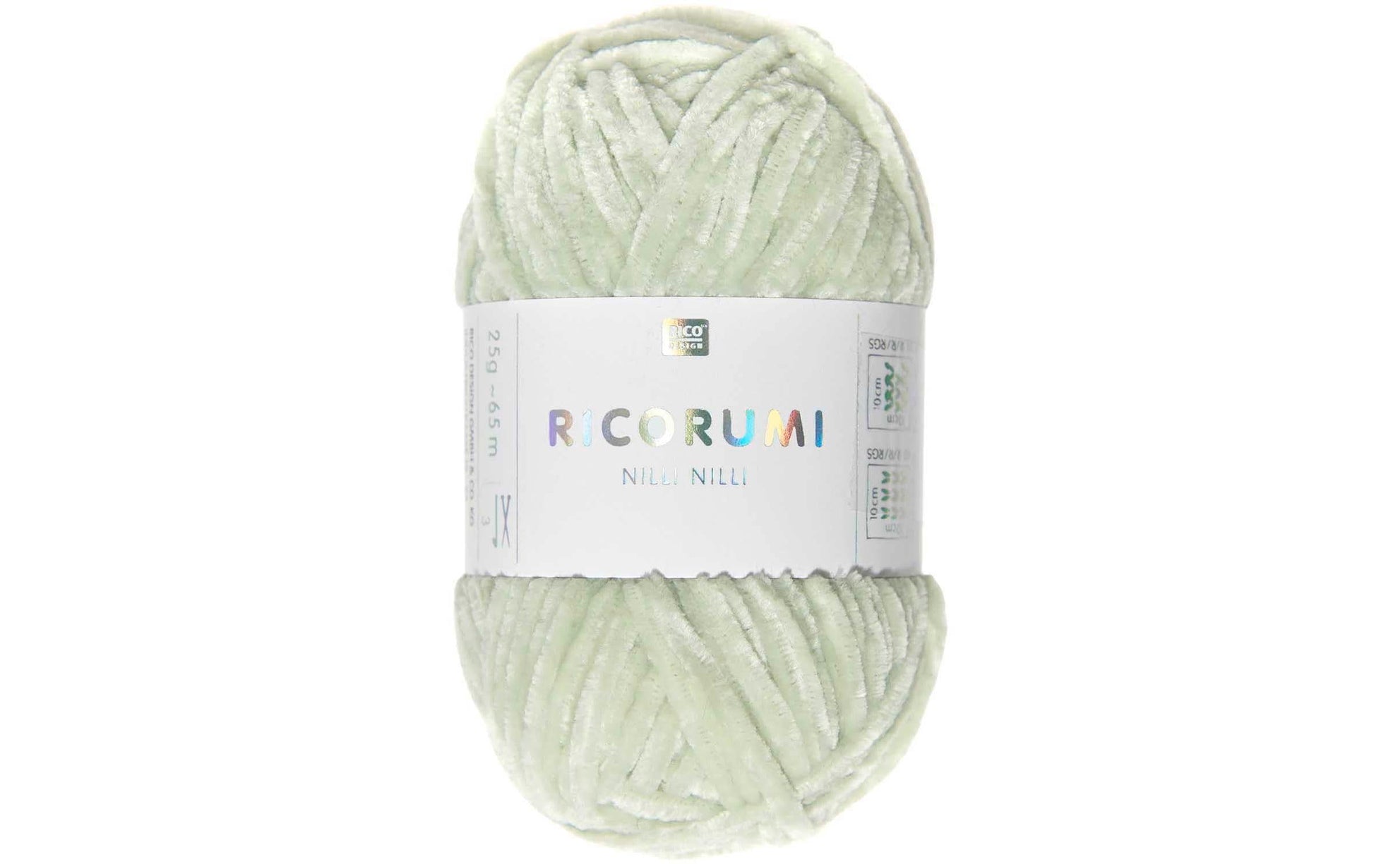 Rico Design Ricorumi Nilli Nilli Garn Mint – Polyester, 25 g, 65 m, Nadel 3 mm, 1 Stk.
