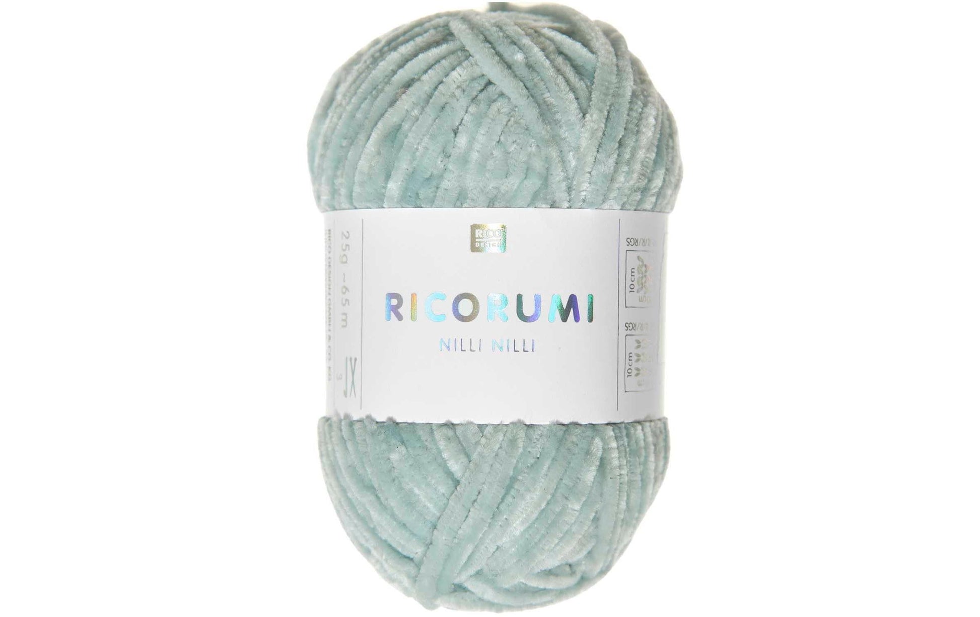 Rico Design Ricorumi Nilli Nilli Garn Aqua – 25 g, 65 m, Nadel 3 mm, 100% Polyester, 1 Stk.