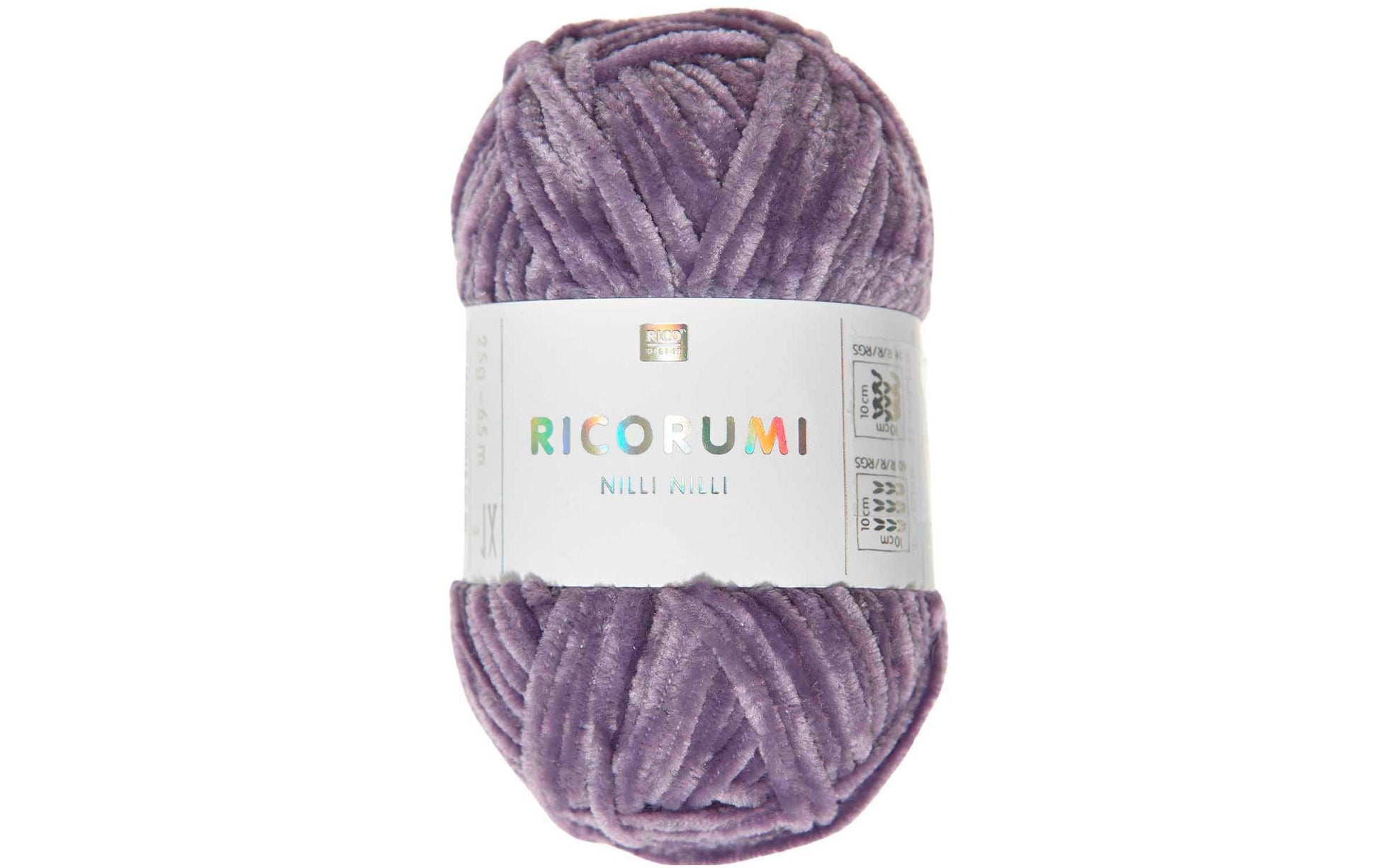 Rico Design Ricorumi Nilli Nilli Garn Lila – 25 g, 65 m, Nadel 3 mm, 100% Polyester, 1 Stk.