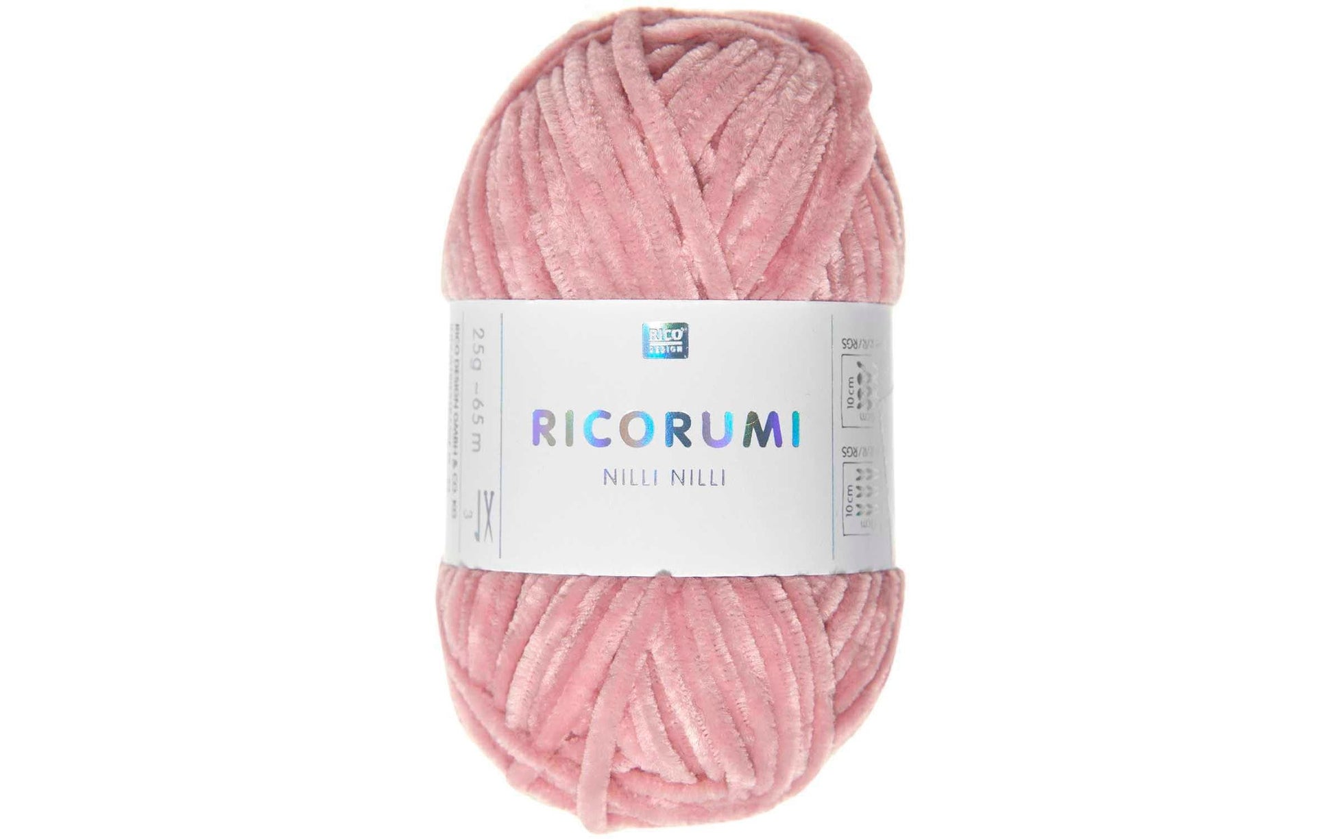 Rico Design Ricorumi Nilli Nilli Garn Lachs – 25 g, 65 m, Nadel 3 mm, 100% Polyester