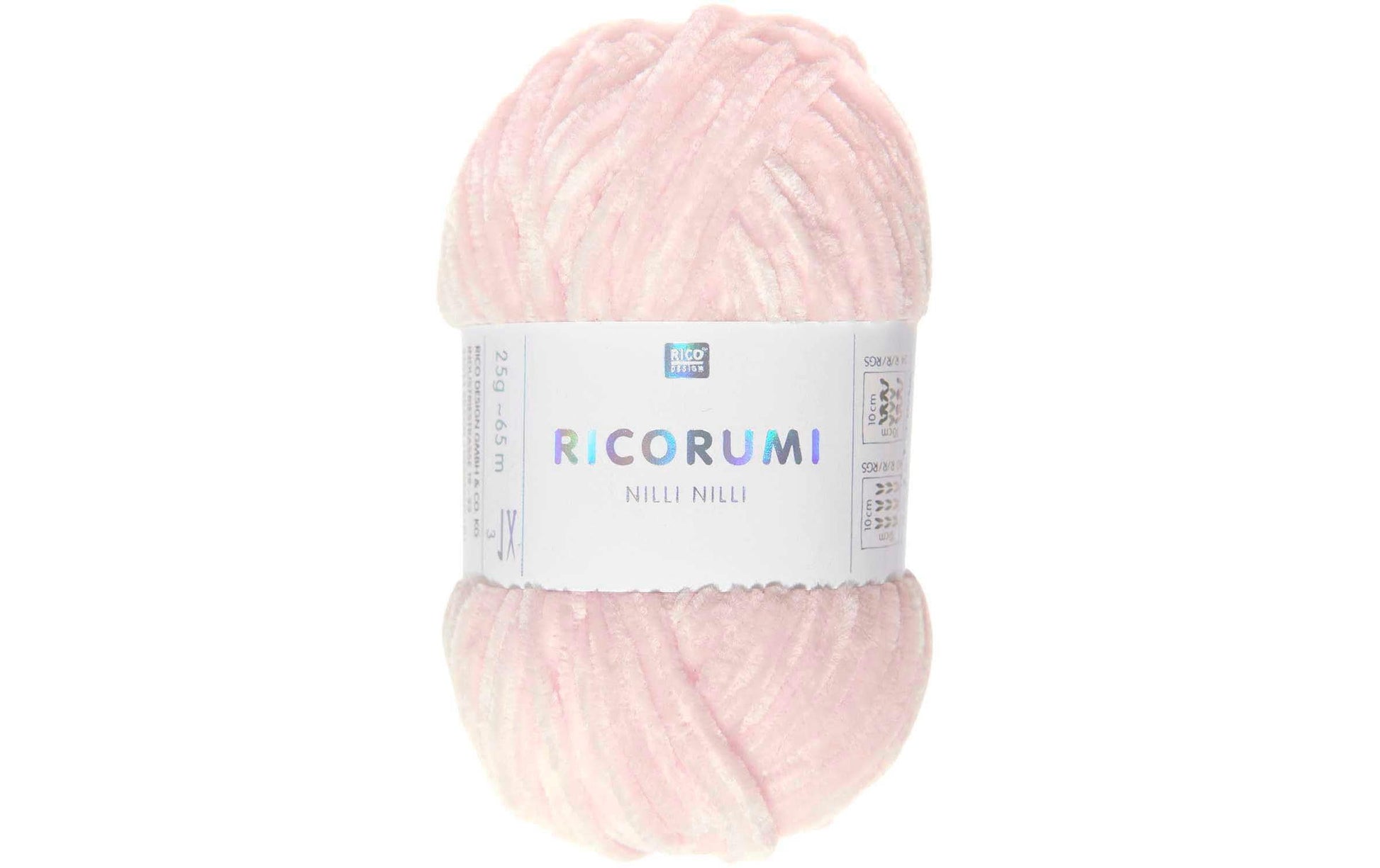 Rico Design Ricorumi Nilli Nilli Garn Pink – 25 g, 65 m, 100% Polyester, Nadel 3 mm