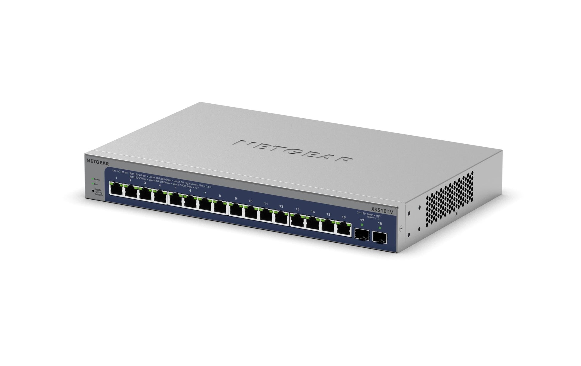 NETGEAR XS516TM – Verwalteter L2/L3/L4 Switch – 16× 10G, 2× SFP+