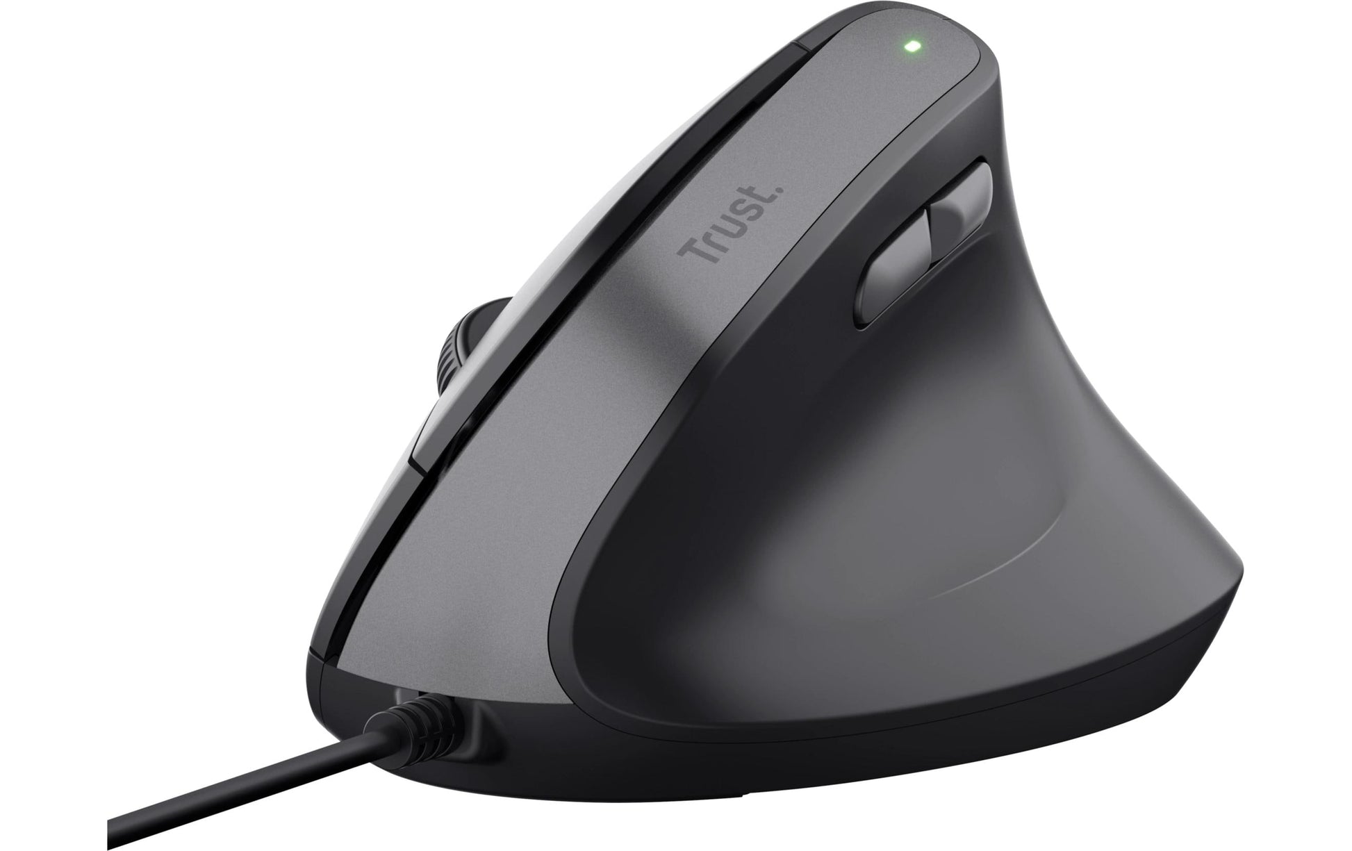 Trust Bayo II Ergonomisch – Vertikale Maus – Kabelgebunden (USB-A), Rechts, Schwarz