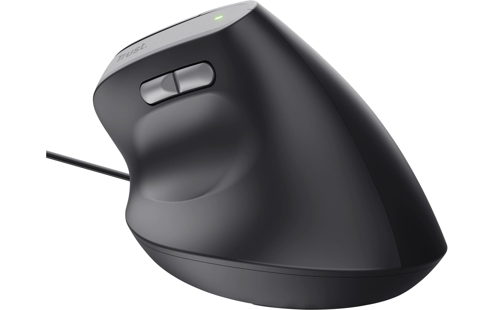 Trust Bayo II Ergonomisch – Vertikale Maus – Kabelgebunden (USB-A), Rechts, Schwarz