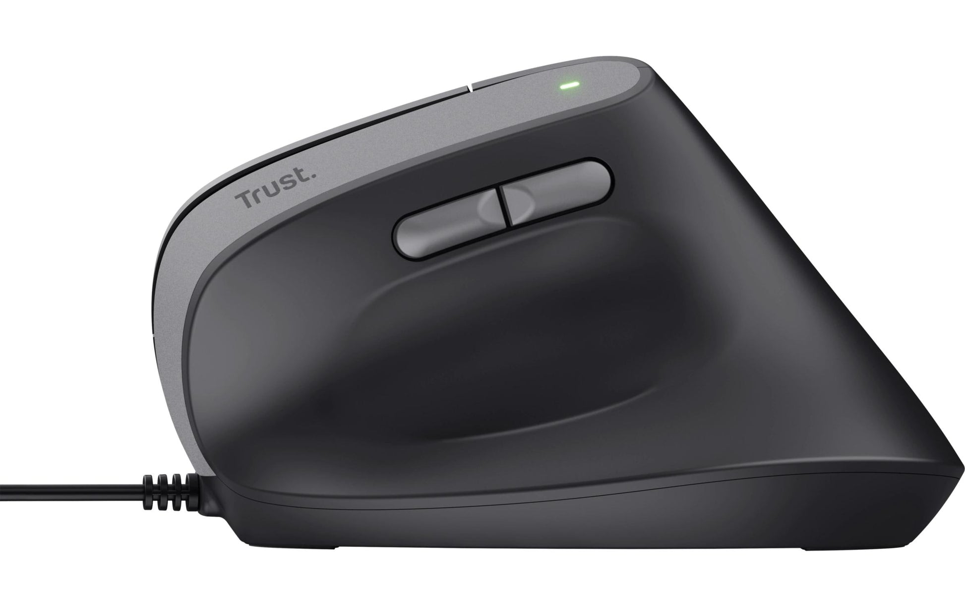 Trust Bayo II Ergonomisch – Vertikale Maus – Kabelgebunden (USB-A), Rechts, Schwarz