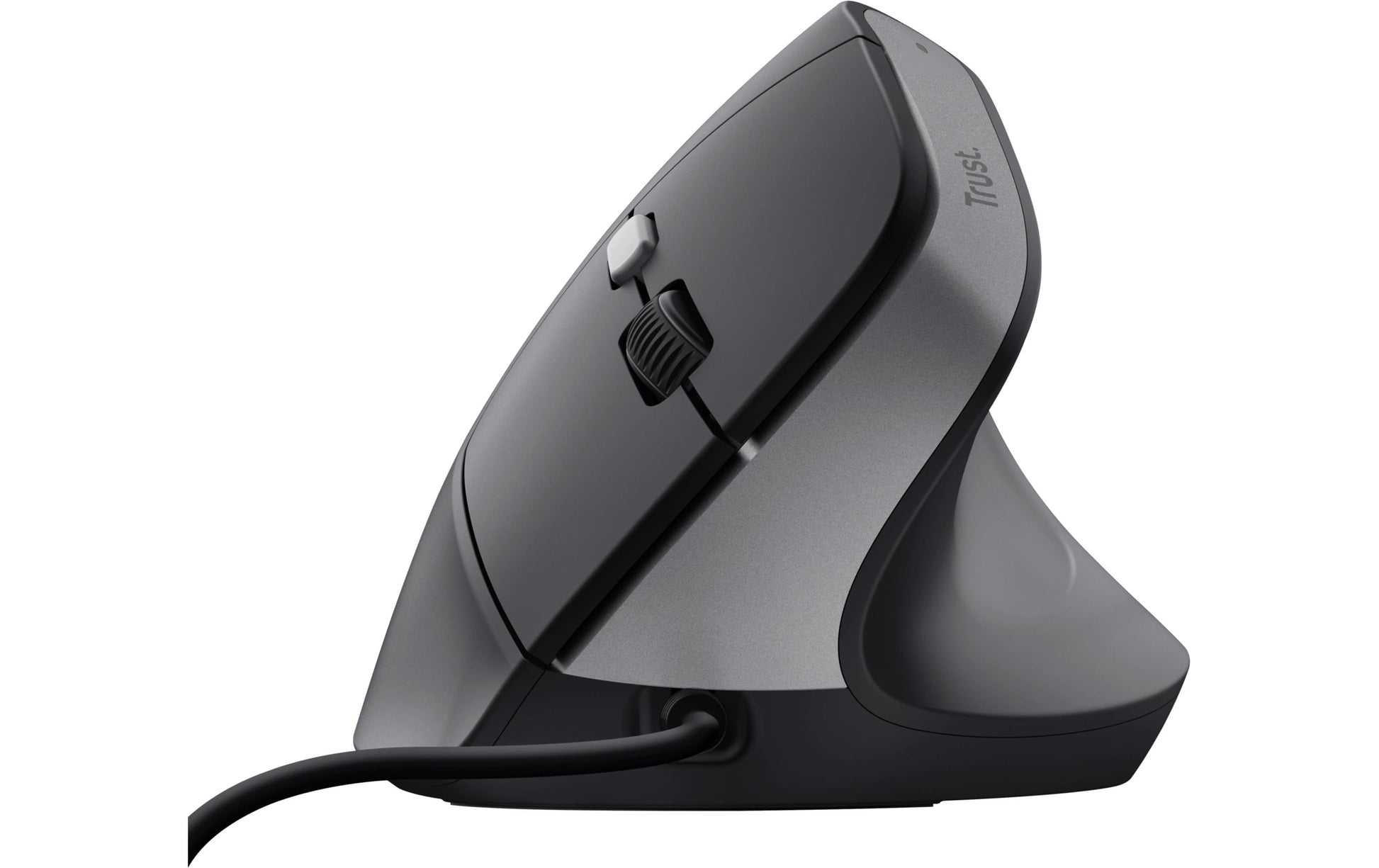 Trust Bayo II Ergonomisch – Vertikale Maus – Kabelgebunden (USB-A), Rechts, Schwarz