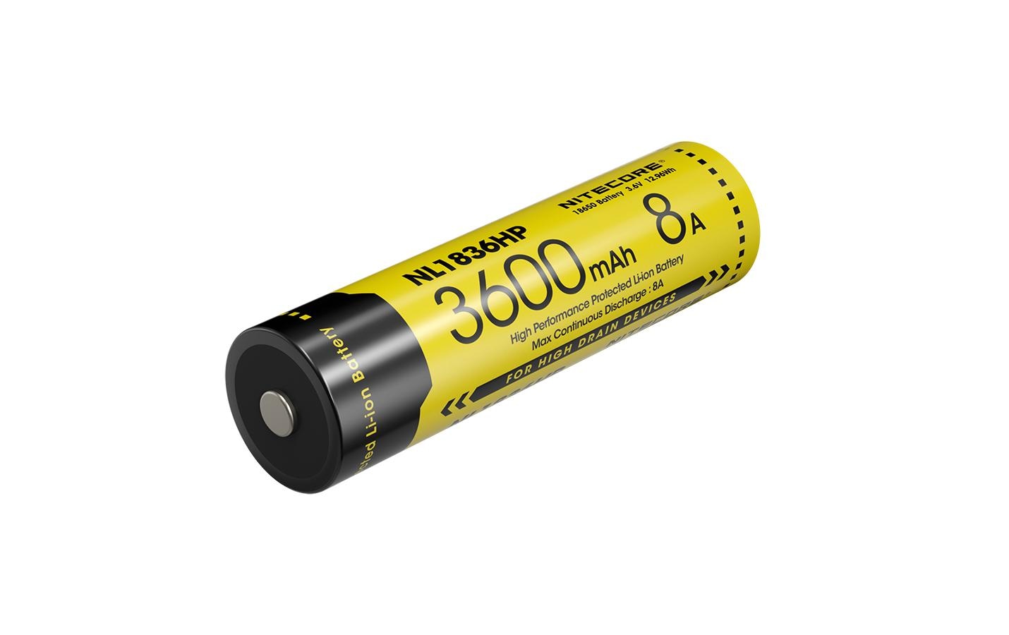 Nitecore 18650 Akku, Li-Ion, 3600 mAh, 3,6 V – 1 Stk.