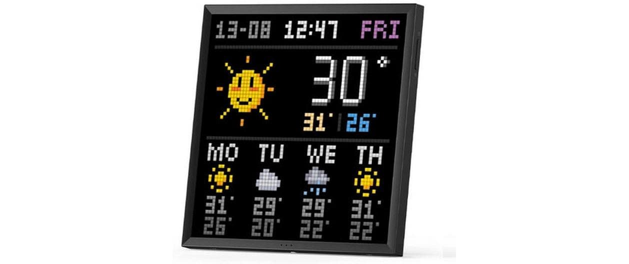 Divoom Pixoo 64 Pixel-Display – WLAN – Schwarz