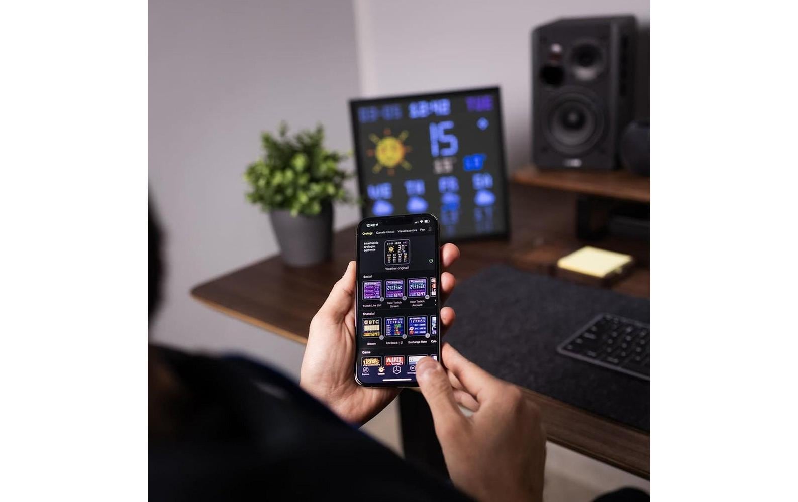 Divoom Pixoo 64 Pixel-Display – WLAN – Schwarz