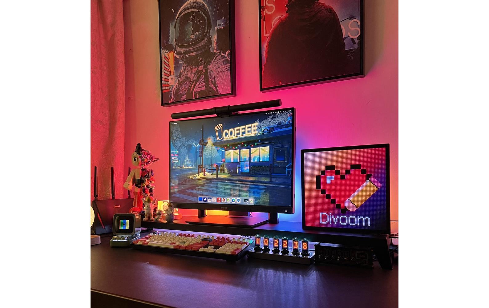 Divoom Pixoo 64 Pixel-Display – WLAN – Schwarz