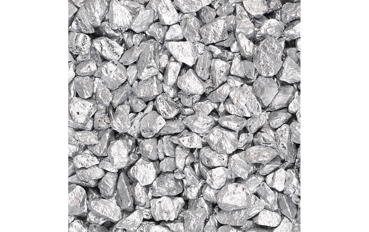 Ambiance Dekosteine – 500 ml – Stein, silber – Korn 9–13 mm