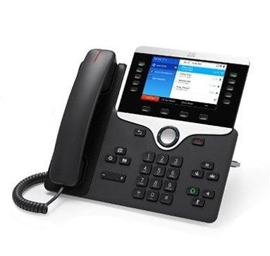 Cisco 8861 – IP-Telefon, 5 SIP-Konten, 5", WLAN/BT, Gigabit, Anthrazit