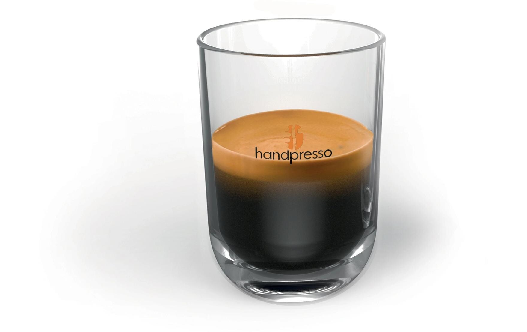 Handpresso Kaffeetasse – 110 ml, Glas, Transparent, bruchfest