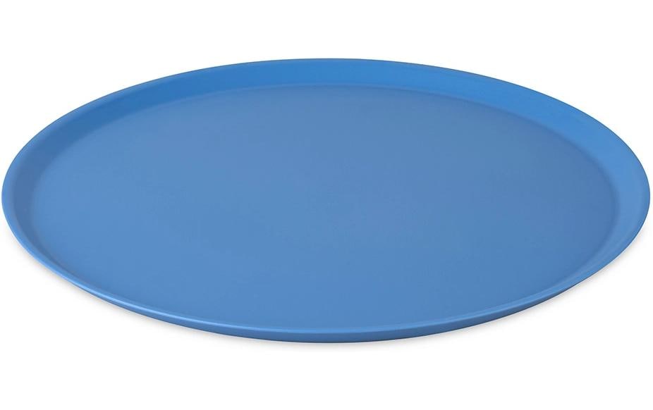 Koziol Speiseteller NORA – Ø 25,5 cm, Kunststoff (biozirkulär), Blau, spülmaschinenfest, BPA-frei