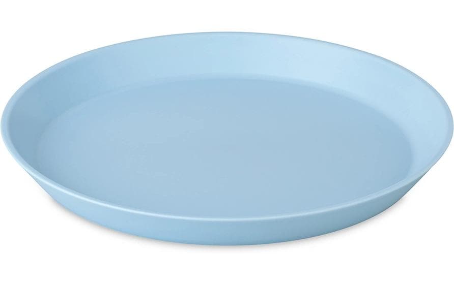Koziol Speiseteller NORA – Ø 20,5 cm, Kunststoff (biozirkulär), Blau, spülmaschinenfest, BPA-frei