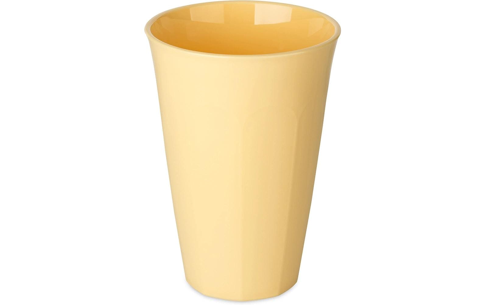 Koziol Becher Nora L – 450 ml, Ø 9,2 cm, H 12,9 cm, Kunststoff (biozirkulär), Gelb, spülmaschinenfest