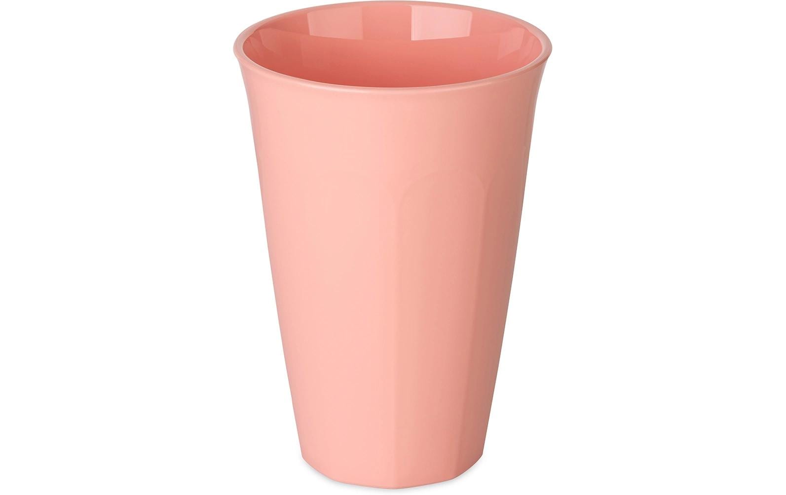 Koziol Becher NORA L – 450 ml, Ø 9,2 cm, H 12,9 cm, Kunststoff (biozirkulär), Rosa, spülmaschinenfest