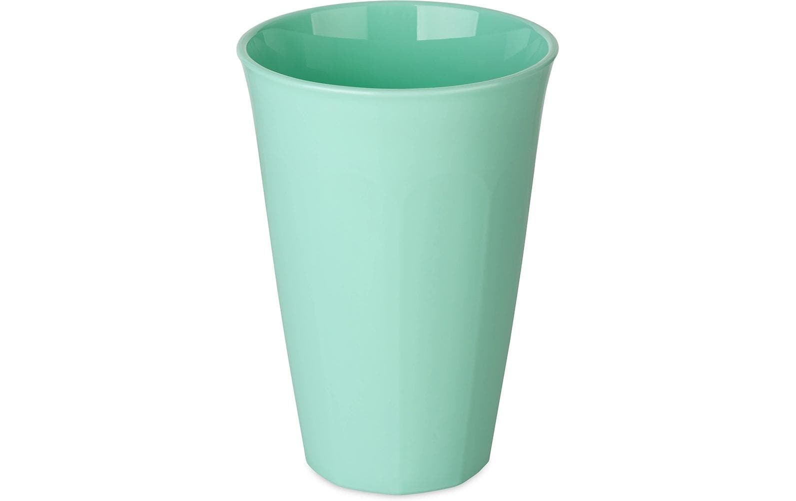 Koziol Becher Nora L – 450 ml, Ø 9,2 cm, H 12,9 cm, Kunststoff (biozirkulär), Grün, spülmaschinenfest