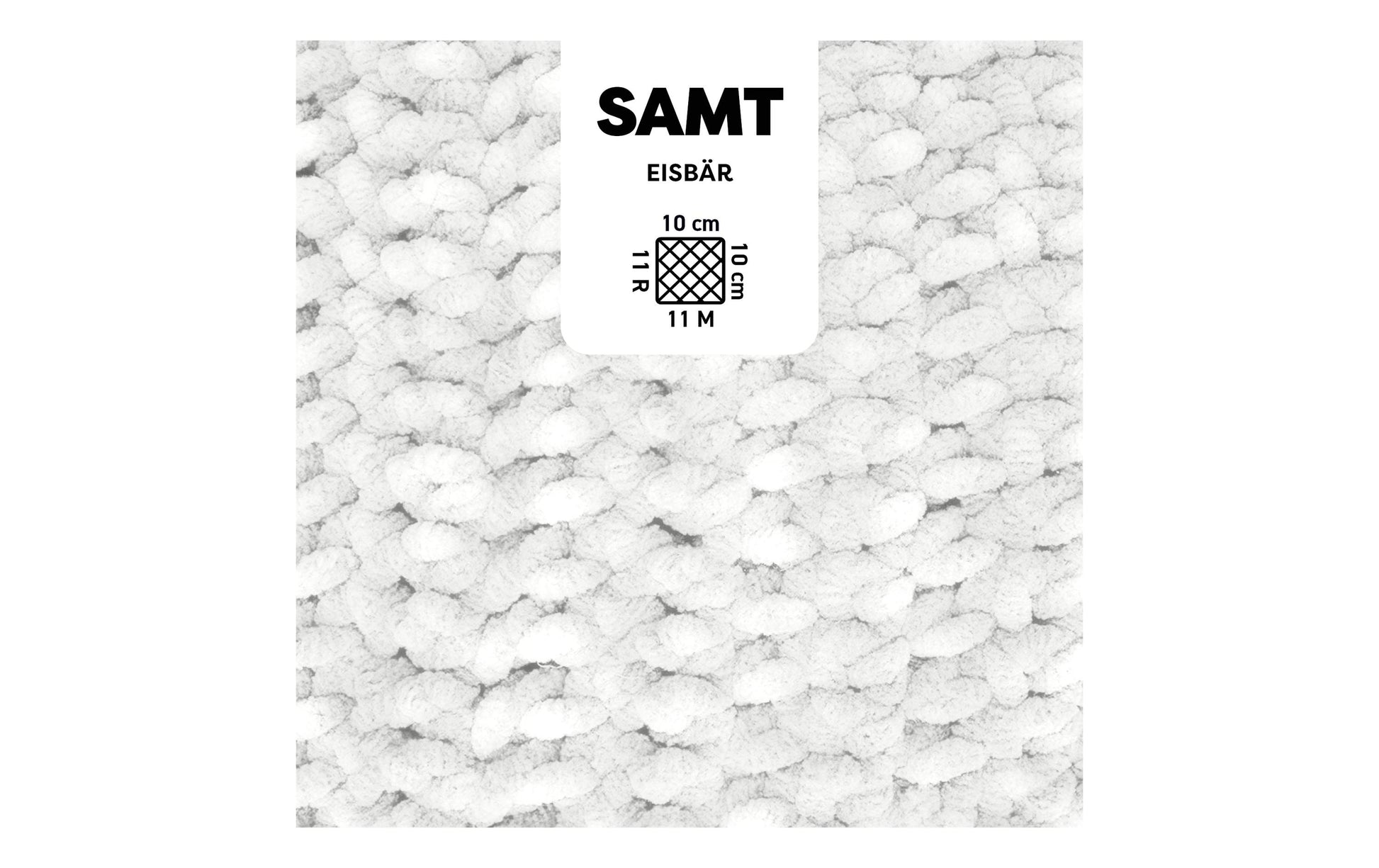 myBoshi Chenille Samt Garn Perlweiss – 100 g, 100 m, Nadel 5 mm, 100% Polyester, 1 Stk.