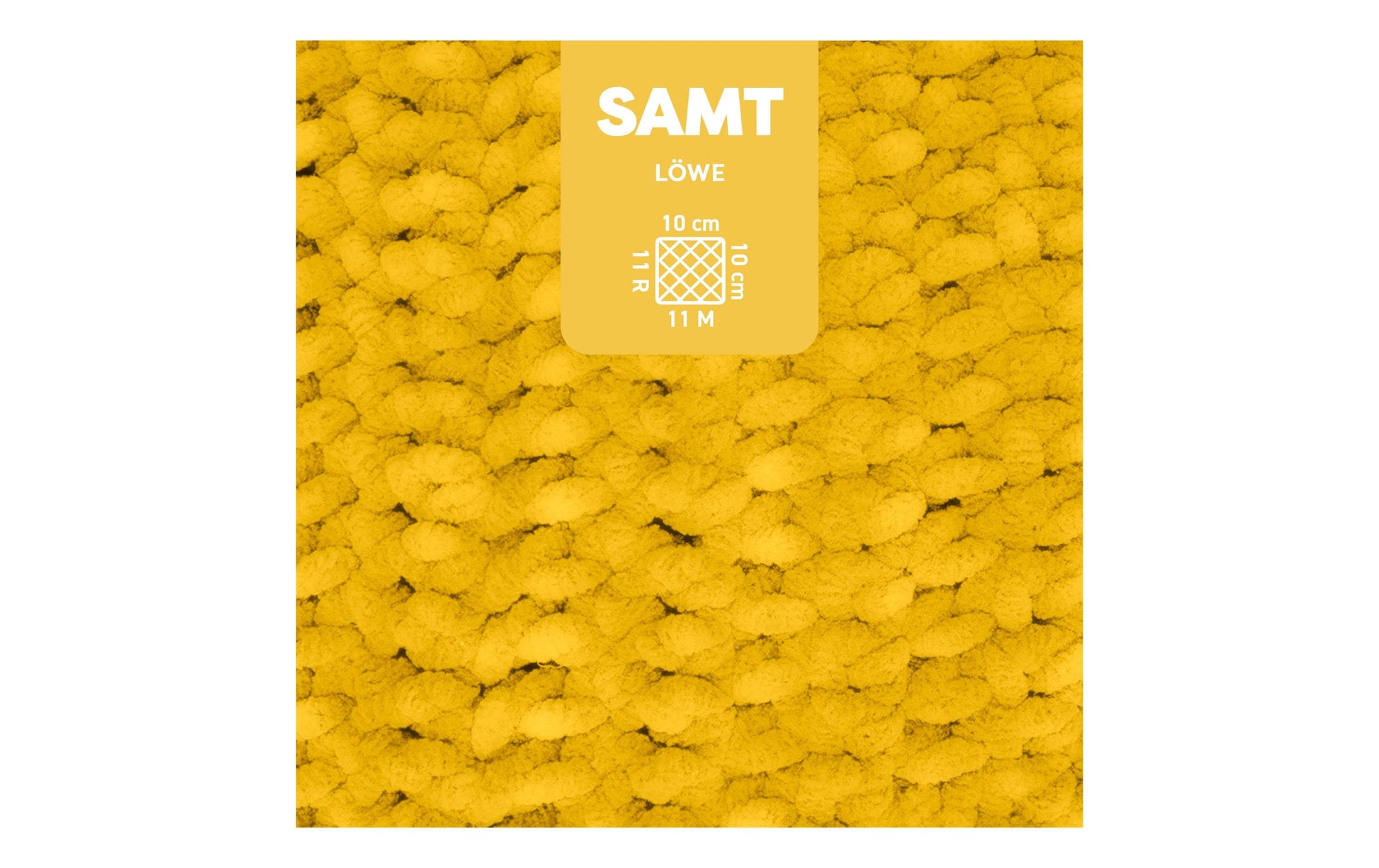 myBoshi Chenille Samt Garn Gelbgold – 100 g, 100 m, 100% Polyester, Nadelstärke 7 mm, 1 Stück