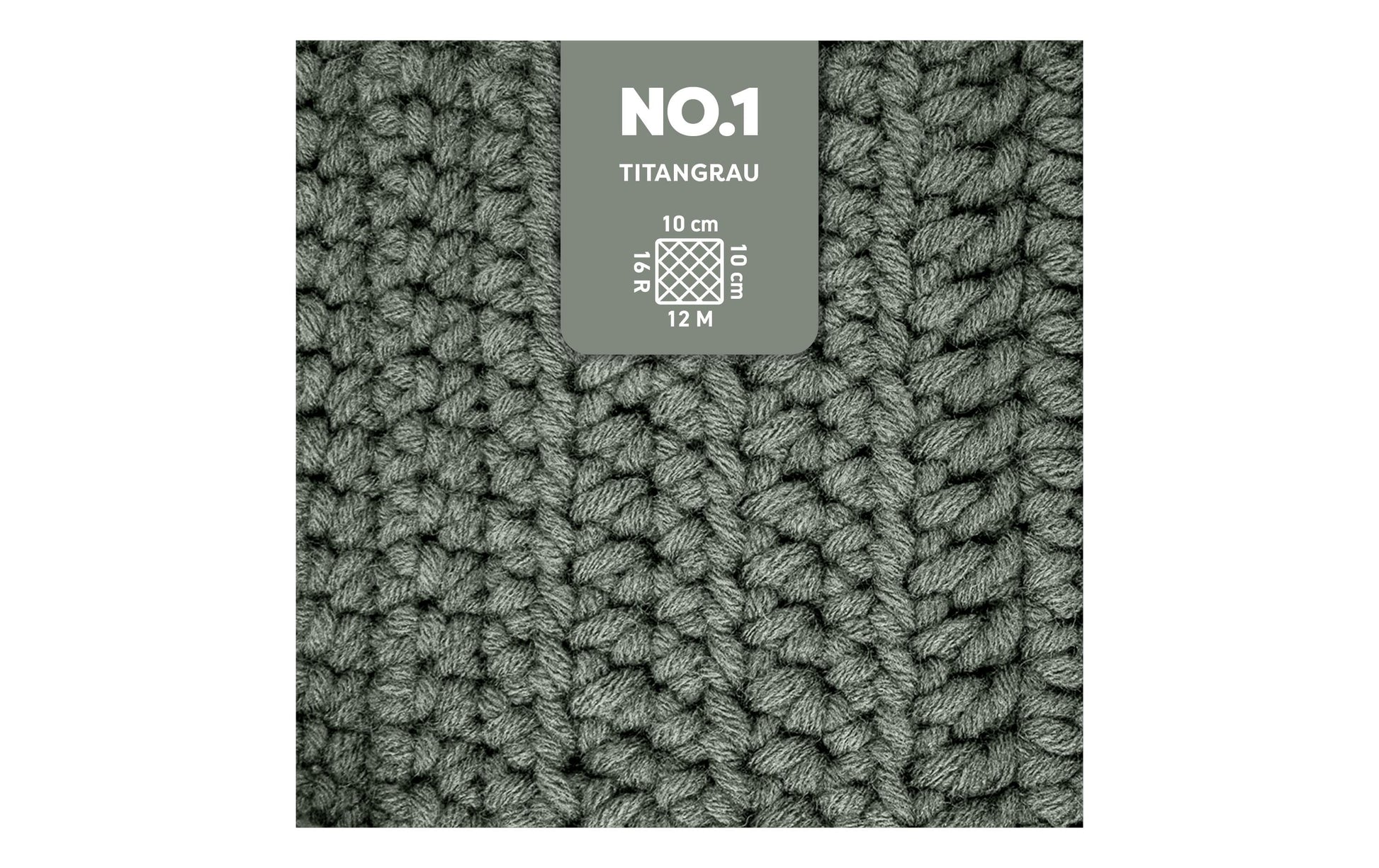 myBoshi Nr. 1 Wolle Grau-Marmor – 50 g, 55 m, 70% Polyacryl/30% Merinowolle, Nadel 6 mm, 1 Stk.
