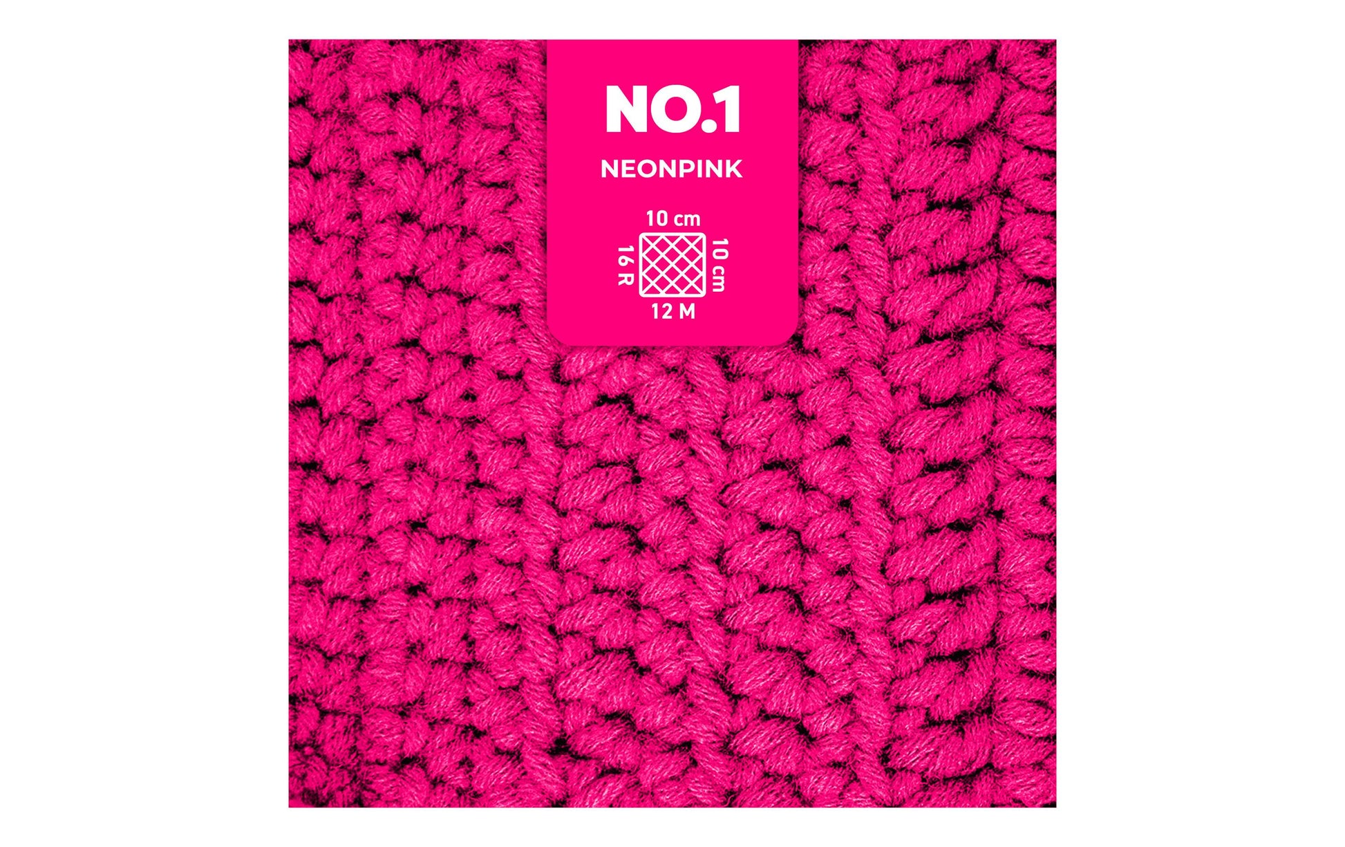 myBoshi Nr.1 Wolle Neonpink – 50 g, 55 m, Nadel 6 mm, 70% Polyacryl/30% Schurwolle, 1 Stk.
