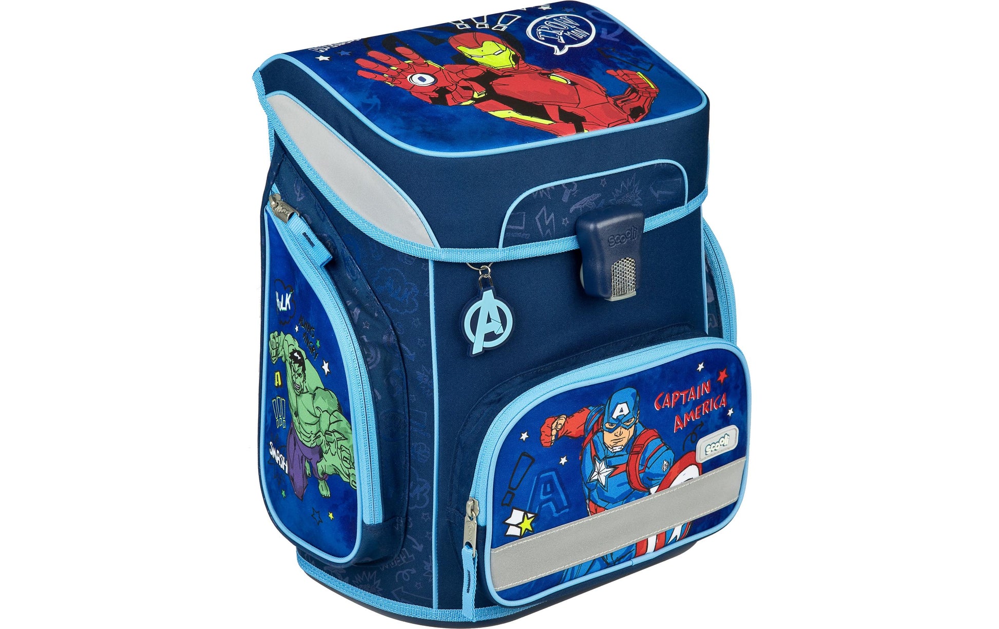Scooli Schulrucksack-Set 5-teilig, Avengers, 18 l