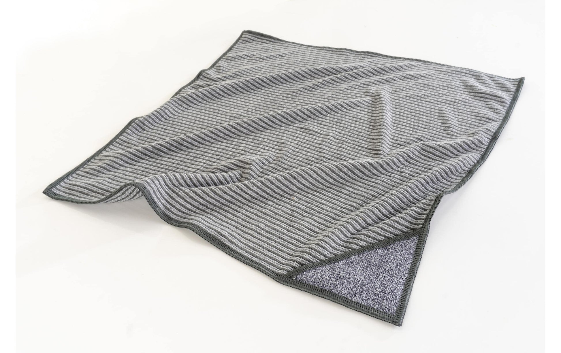 Edi Baur Bambus Mikrofaser-Tuch – Grau – 40 × 40 cm – Polyester – 2er-Set