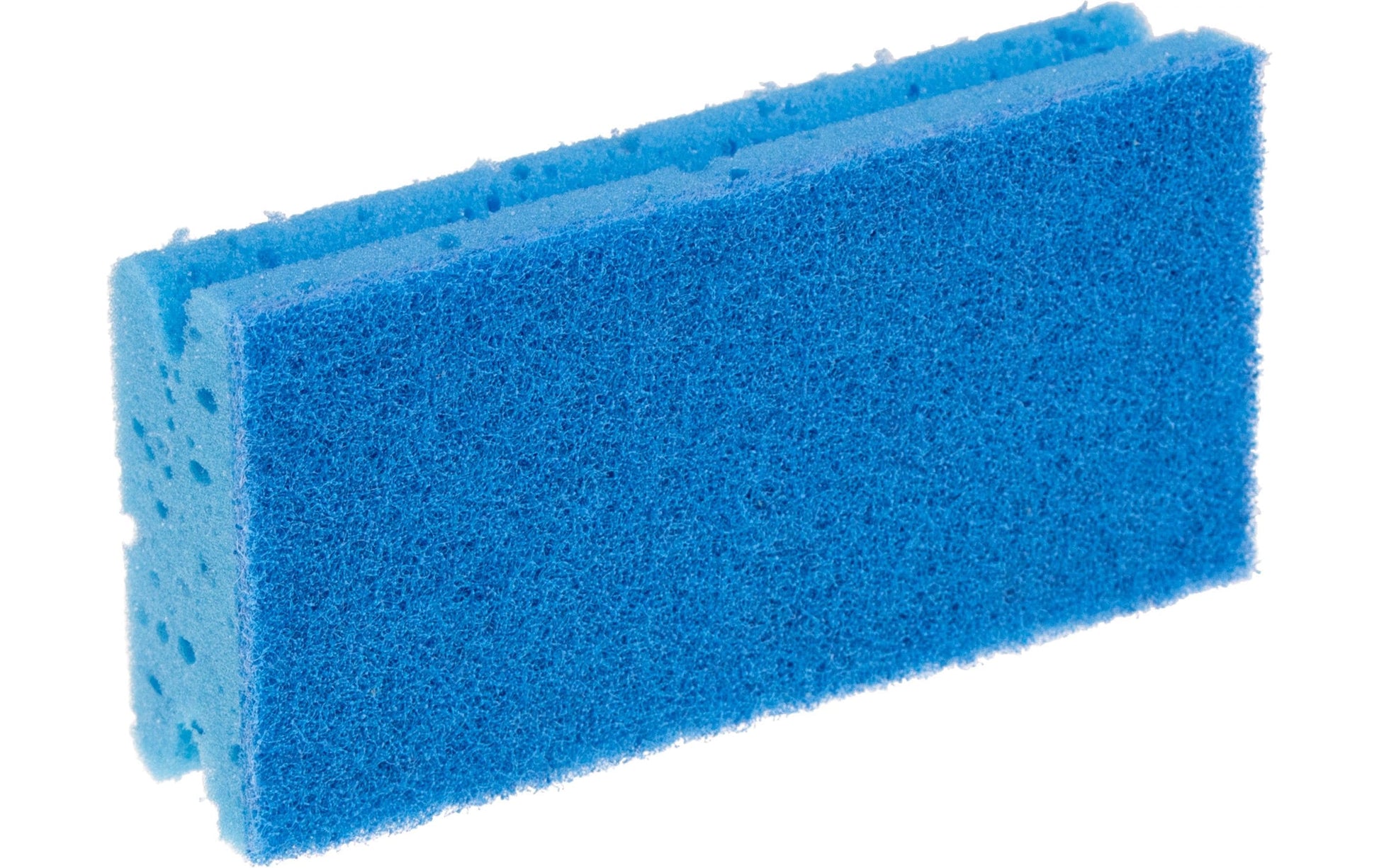 Edi Baur Scheuerschwamm PROFI – Kunststoff, für Pfannen, 15,3 × 7,7 × 4,8 cm, blau, 10 Stk.