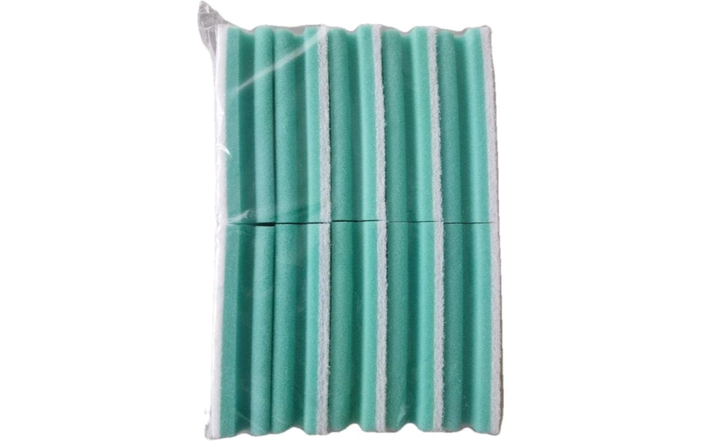 Edi Baur Scheuerschwamm BASIC – Kunststoff, für Edelstahl, 15,3 × 6,9 × 4,2 cm, grün, 10 Stk.