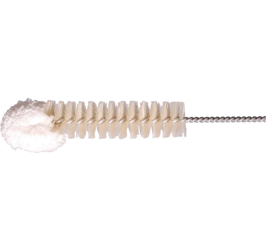 Edi Baur Hahnenputzer – 3-teilig, Ø 10/15/20 mm, 34 cm, Schweineborsten, Metall, natur
