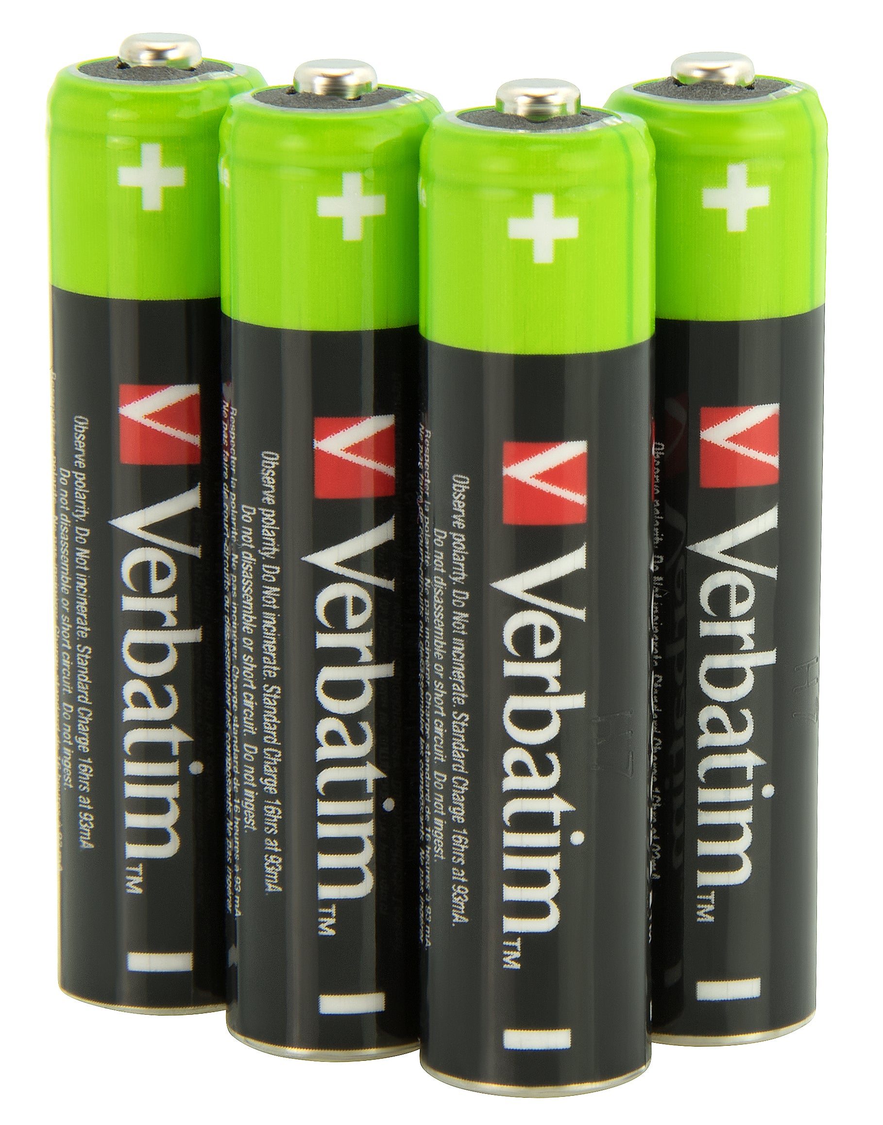 Verbatim AAA Akkus – NiMH, 950 mAh, 1,2 V – 4 Stk.