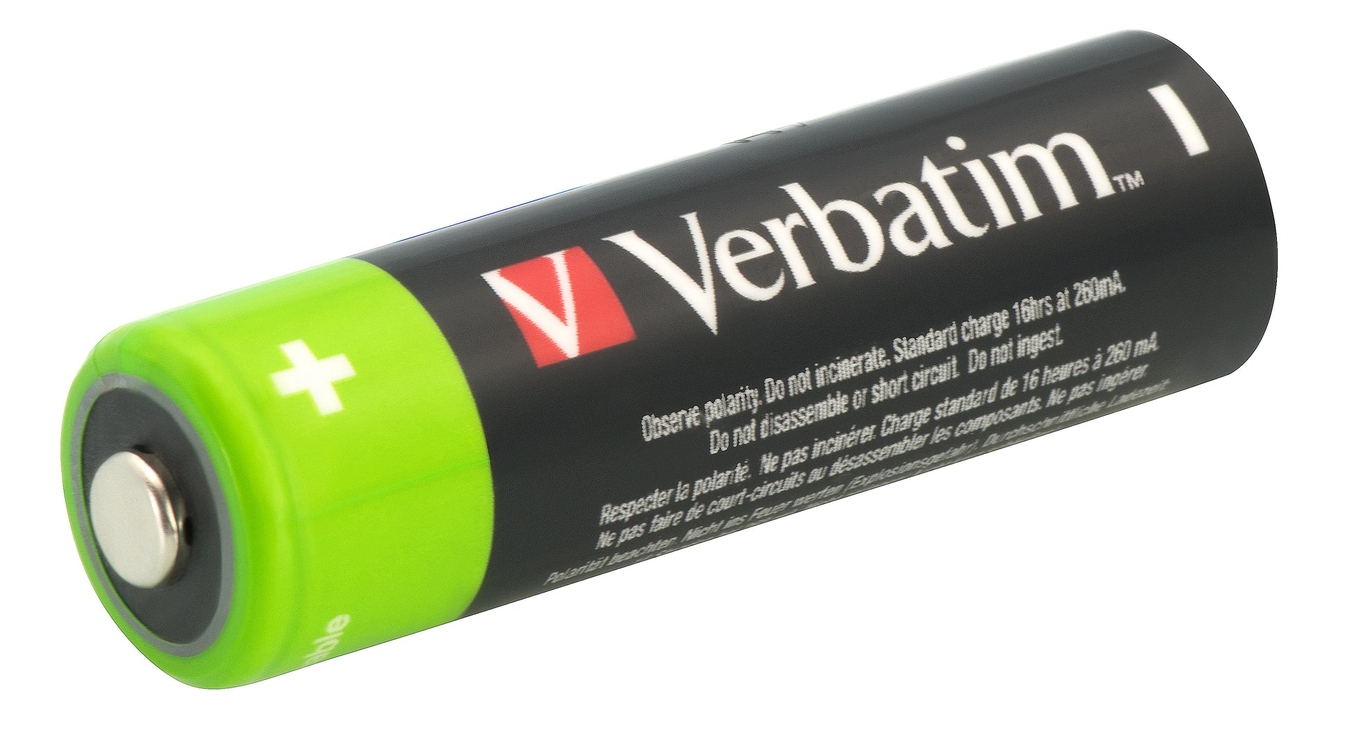 Verbatim AA Akkus, NiMH, 2500 mAh, 1,2 V – 4 Stk.