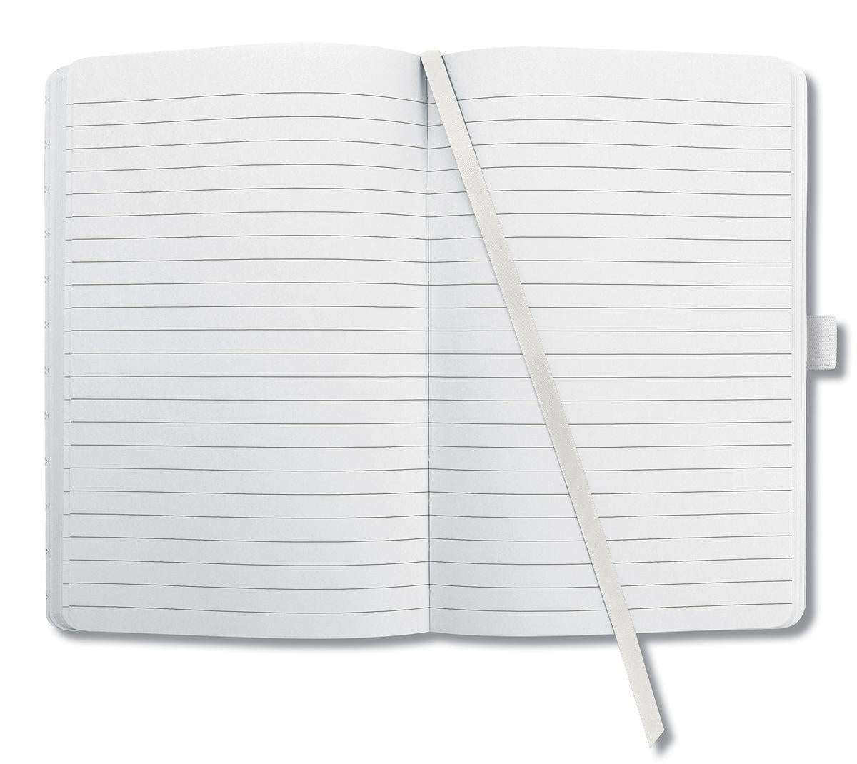 Sigel Notizbuch A5, liniert, Fadenheftung, Hardcover, 174 Seiten, perforiert, 80 g/m² – mehrfarbig