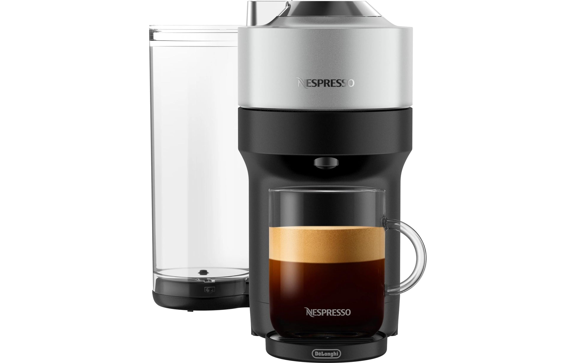 De’Longhi Vertuo Pop+ ENV95.S Kapselmaschine – für Nespresso-Kapseln, 1,1 l, Silber