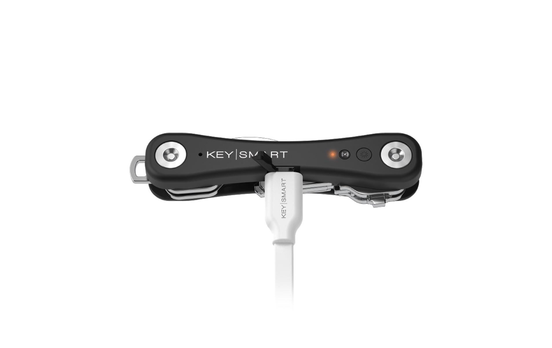 KeySmart AirTag-Schlüsselanhänger IPro für Apple Find My – bis zu 14 Schlüssel, Schwarz