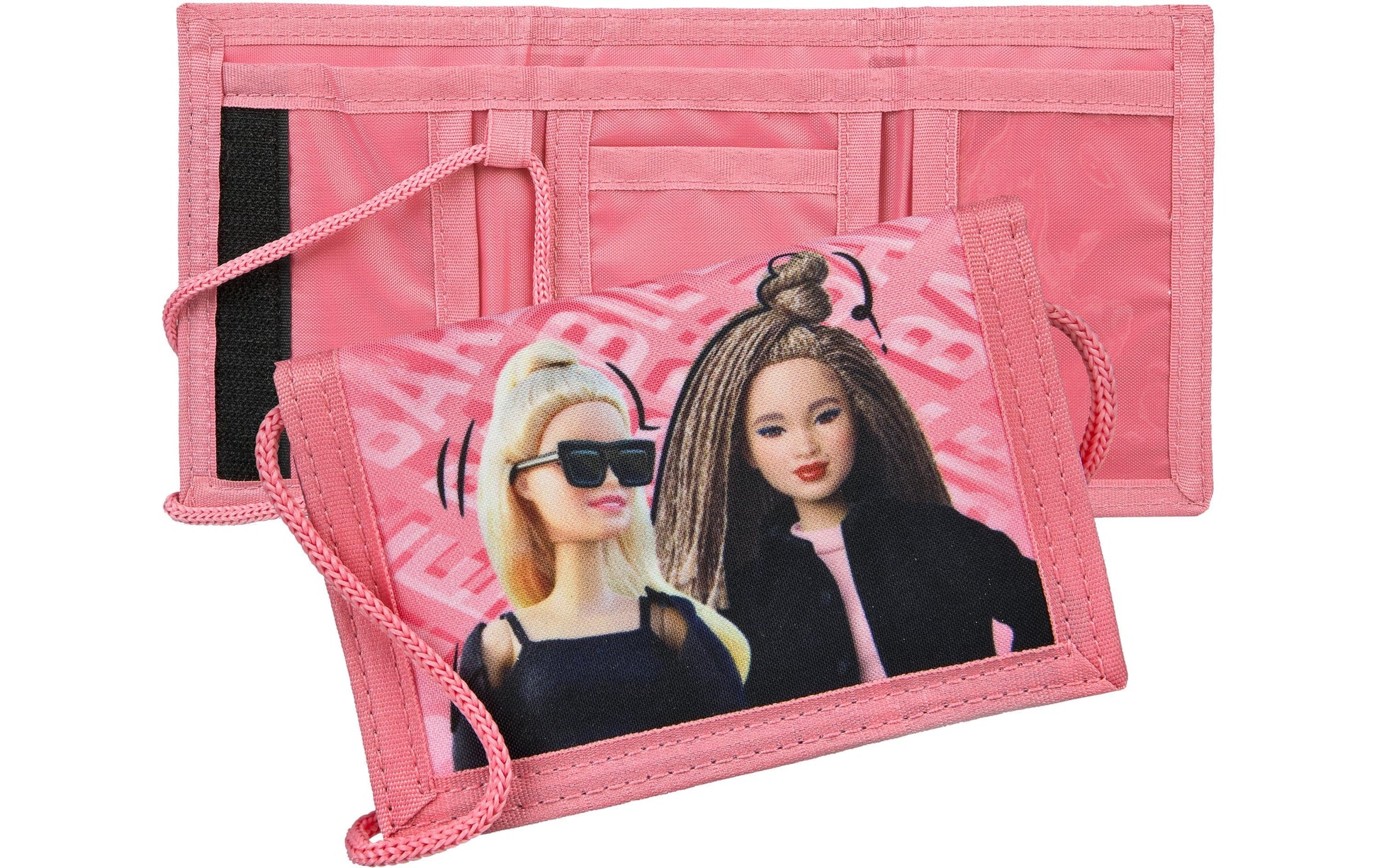 Undercover Portemonnaie – Klettverschluss, Münzfach – 130×90×20 mm – Schwarz – Polyester (PES) – Barbie
