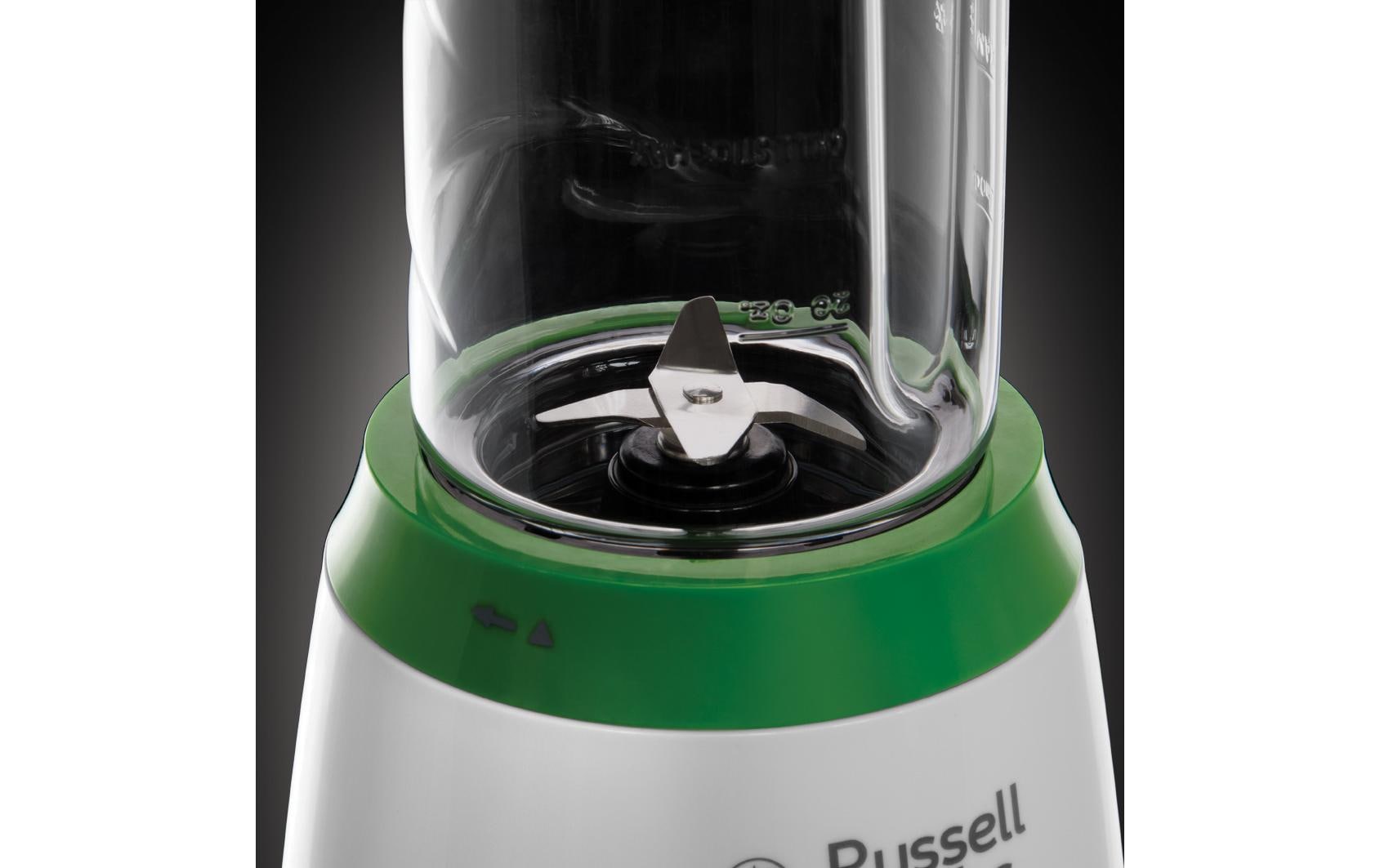 Russell Hobbs Smoothie-Mixer 25160-56 – 0,6 l, 300 W, spülmaschinenfest – grün/weiss