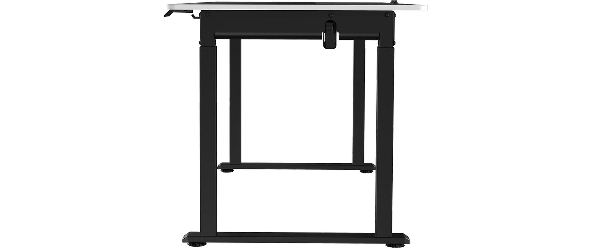 Ultradesk Uplift Gaming-Tisch – 160 × 75 cm, höhenverstellbar, weiss/schwarz, Stahl