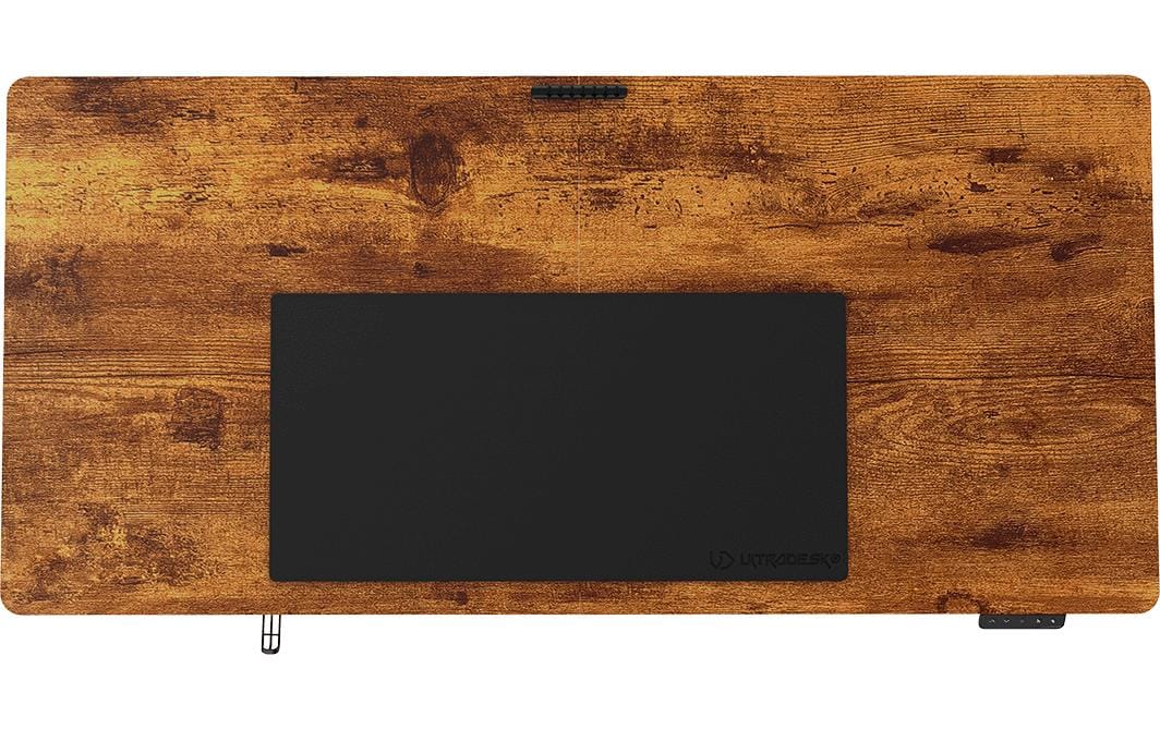 Ultradesk Uplift Gaming-Tisch – 160 × 75 cm, höhenverstellbar, schwarz/braun, Stahl