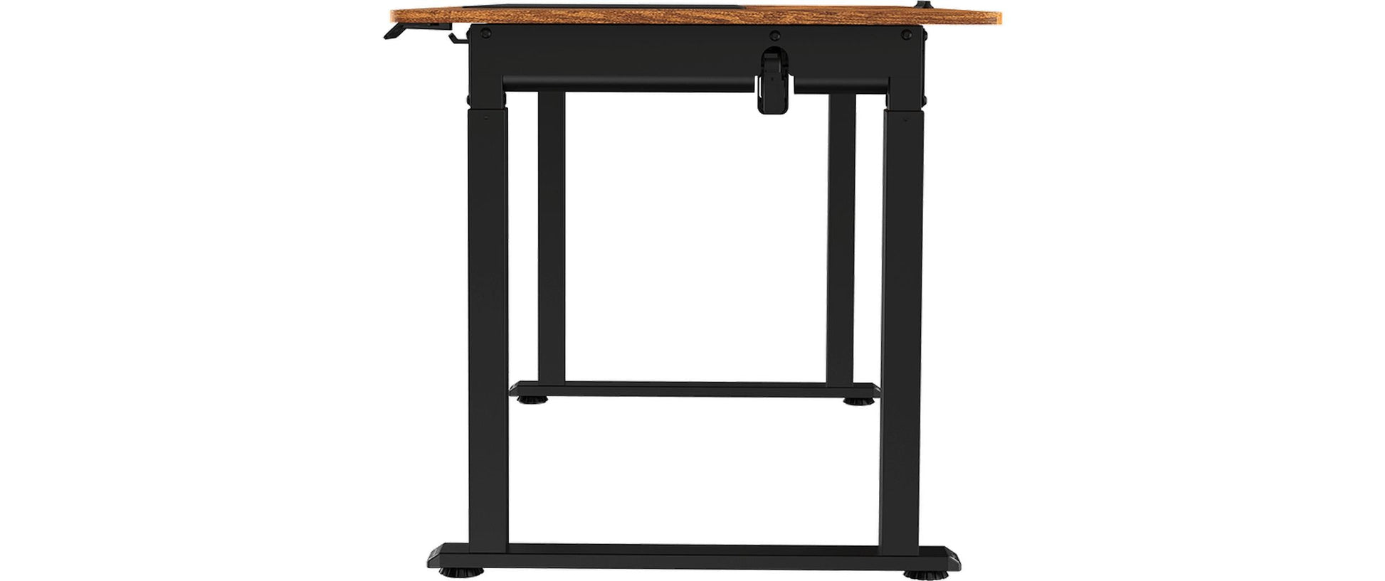 Ultradesk Uplift Gaming-Tisch – 160 × 75 cm, höhenverstellbar, schwarz/braun, Stahl