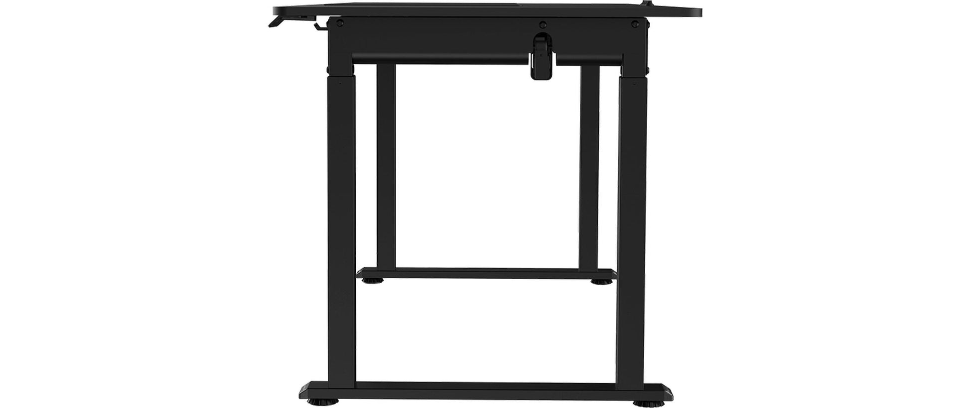 Ultradesk Uplift Gaming-Tisch – 160 × 75 cm, höhenverstellbar, schwarz, Stahl