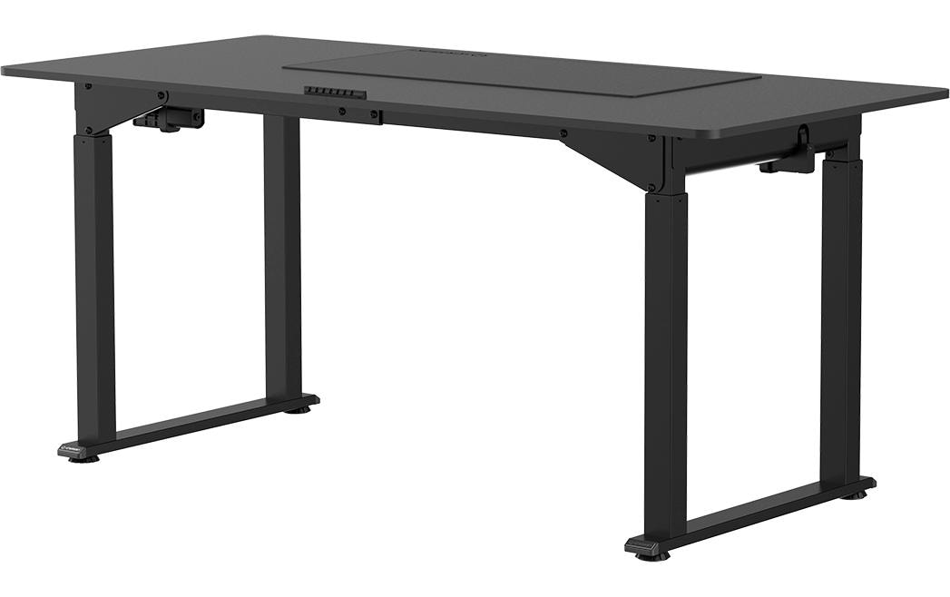Ultradesk Uplift Gaming-Tisch – 160 × 75 cm, höhenverstellbar, schwarz, Stahl