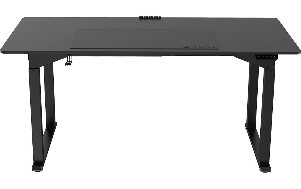 Ultradesk Uplift Gaming-Tisch – 160 × 75 cm, höhenverstellbar, schwarz, Stahl