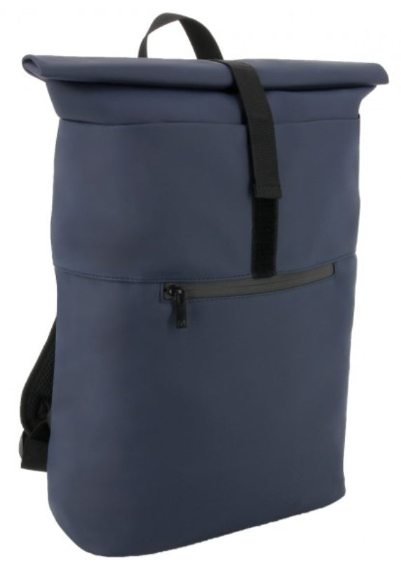Mobilis Notebook-Rucksack – für 16", 16 l, Rolltop-Verschluss – Blau, 150 × 210 × 60 mm