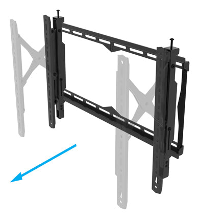 B-Tech Wandhalterung, ausziehbar, schwenkbar, bis 75", VESA 650×400, bis 35 kg, schwarz