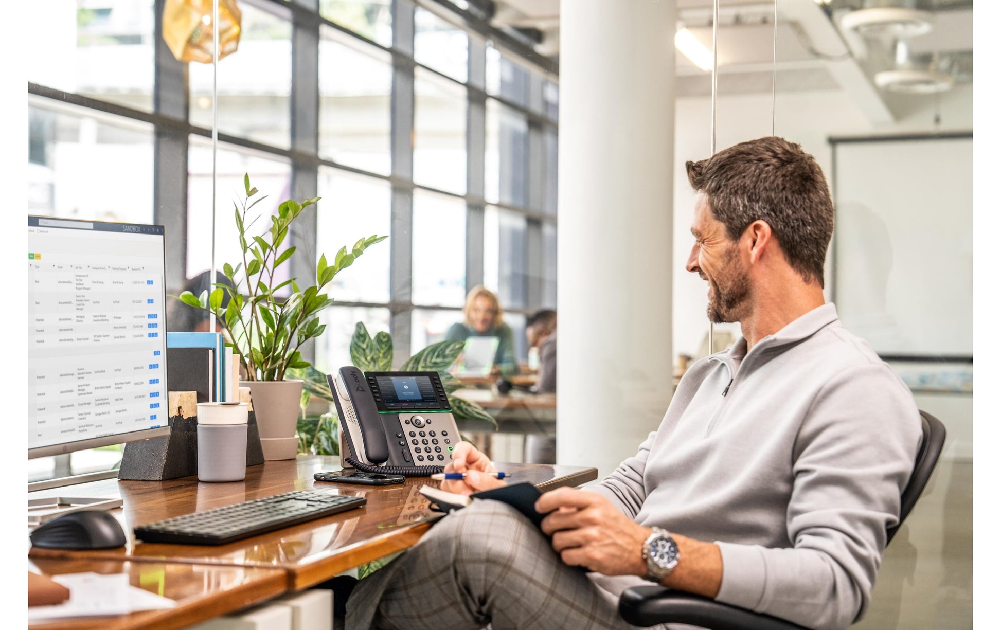 Poly Edge E550 – IP-Telefon, PoE