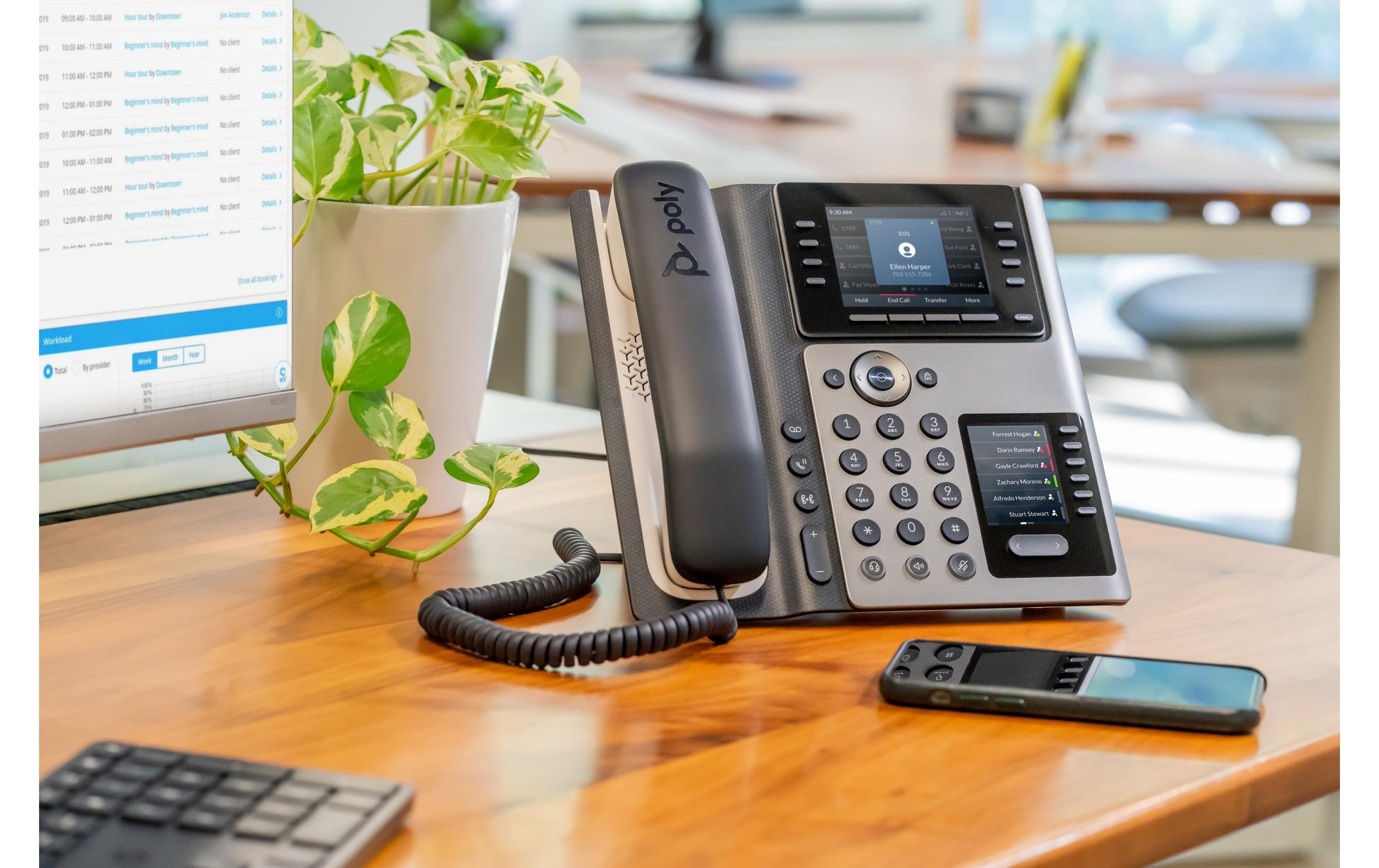 Poly Edge E450 – IP-Telefon, PoE