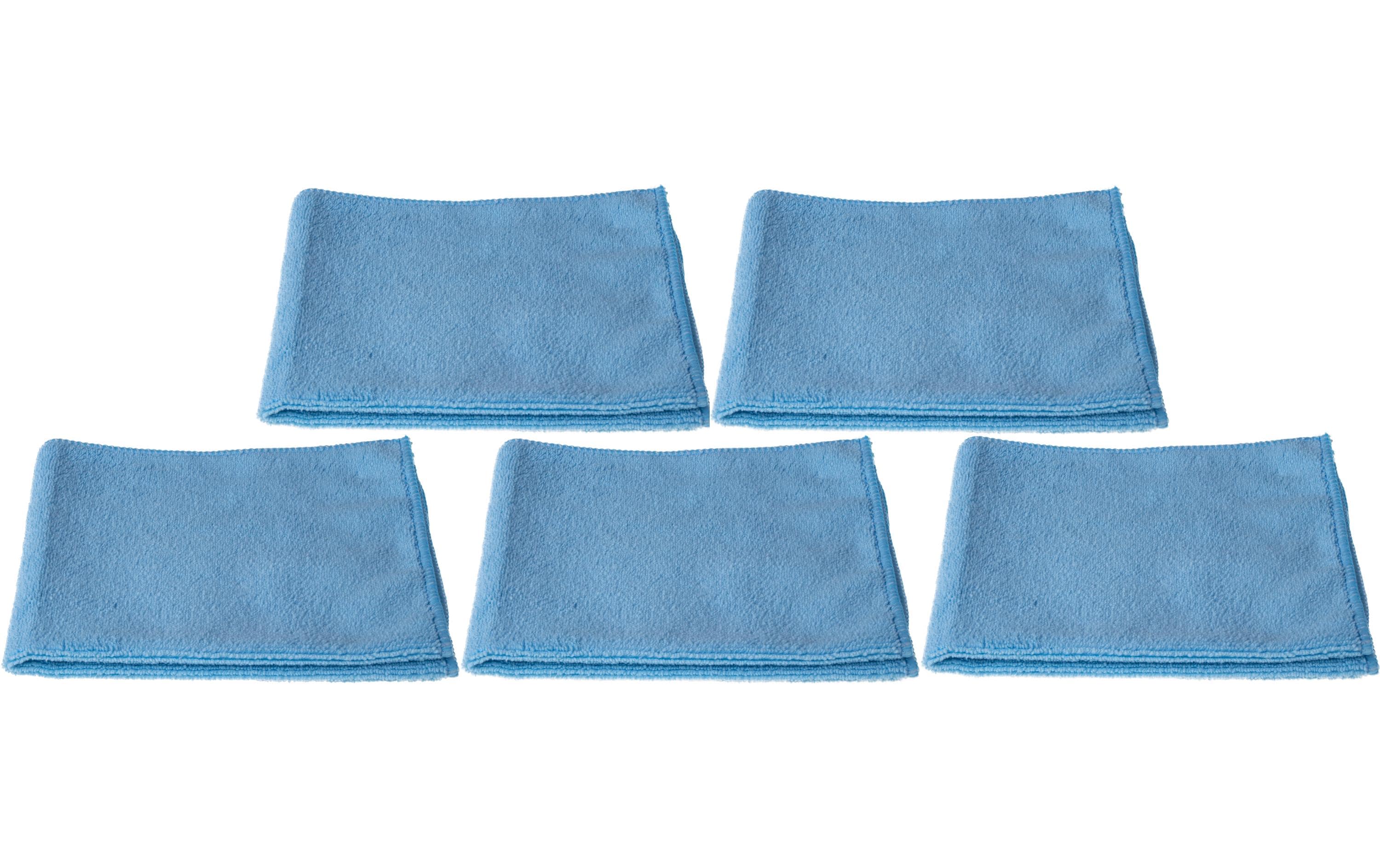 Edi Baur Mikrofasertuch – Blau – 40 × 40 cm – 5er-Set